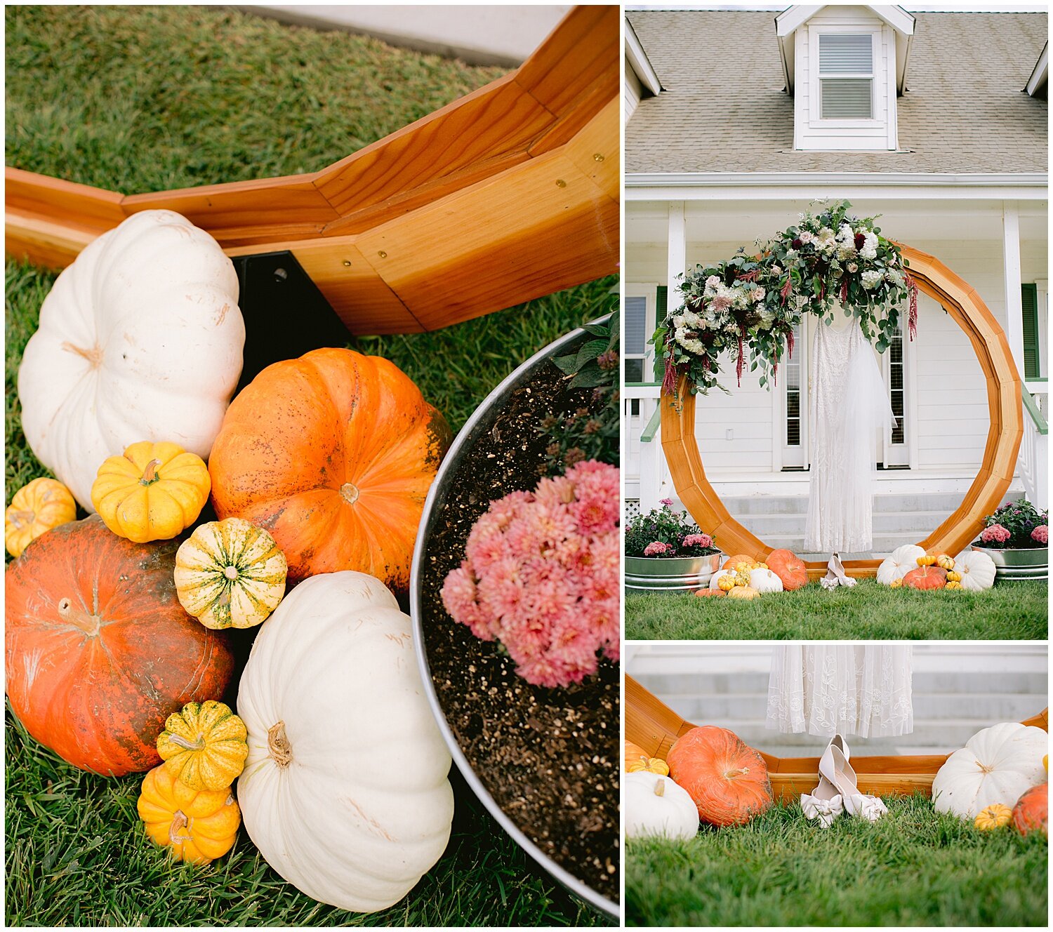 Micro Wedding Altar  Fall Details