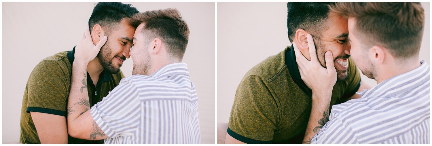 Gay Couple Embracing