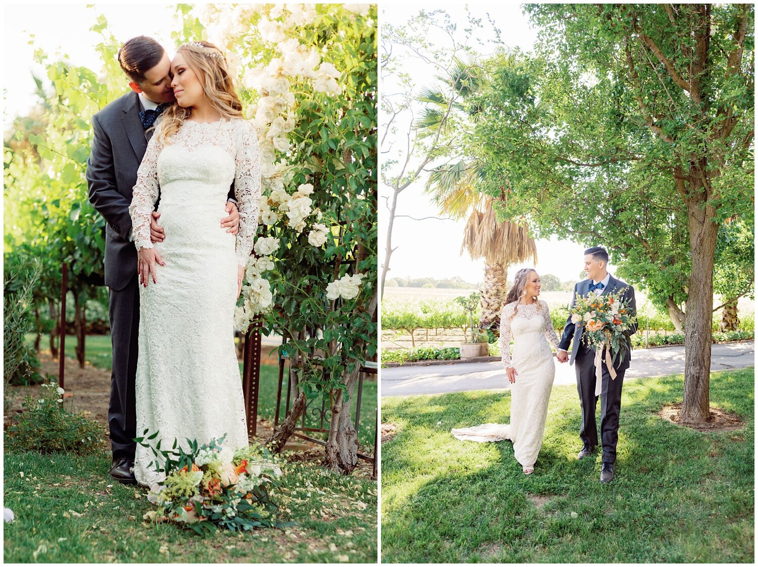 Bride and Bride getting ready for Sacramento Wedding
