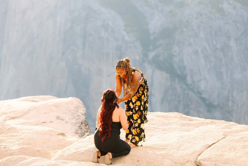 Michelle Gunn Photo Lesbian Yosemite Proposal at Taft Point (9)